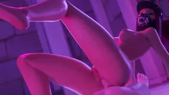 3D Anime: KDA Ahri Akali Group Sex Three-Way Uncensored