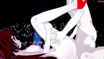 Mistress getting nailed and creampied on stage into front of a live