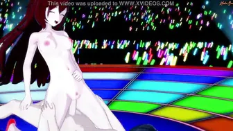 Mistress getting nailed and creampied on stage into front of a live