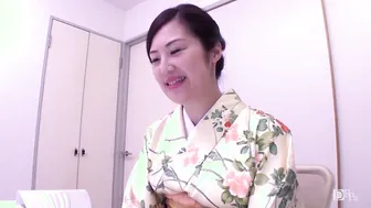 春だから上品に着物で面接に伺いました 浅井色織 one
