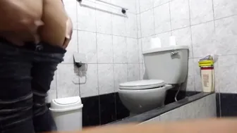 Real anal Lovers concealed camera inside toilet best sex ikram