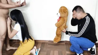 I Bring My Gf a Teddy But She Prefers Her Girlfriends Huge