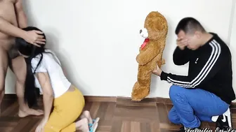 Cheated porn video – I Bring My Gf a Teddy But She Prefers Her Girlfriends Huge