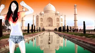 Asian 19 Year Old stars inside Bollywood Spectacular and then flashes huge jugs public