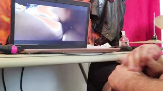 Jerking while Watching my Fiance Cucking me on Tape