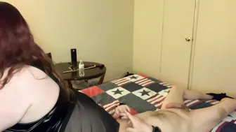 BBW Hot Makes slave to Worship her Sweaty Booty