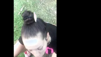 college girl's Dirty Secret - Teacher Blowjob in Woods