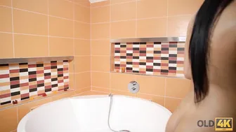 Old4k porn video – OLD4K. Belle begins morning with shower and jumping on BFs