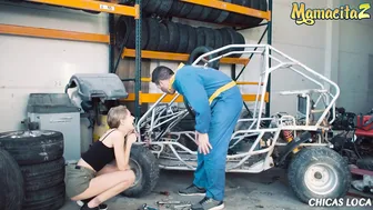 CHICASLOCA - TIFFANY TATUM HUNGARIAN GODDESS RIDING MECHANICS GIGANTIC PENIS