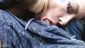 Sucking Off his Penis while he is Driving the Vehicle - Kynky Mylf