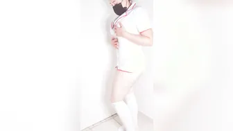 Hot Enfermera Mexicana Hispanic mom Culona Bailando Con Su Uniforme Antes De