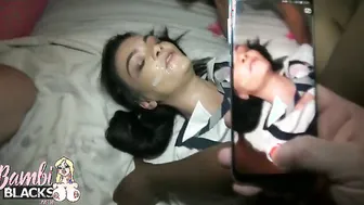Chav hoe cream cumshot gang bang