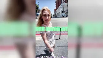 Eighteen Blonde EMMA STARLETTO getting creampied on Hollywood Blvd
