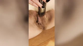 STEP-MILF Shaving her Bushy Bush