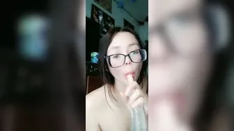 Amateur Teenie mom offer you a JOI Naked