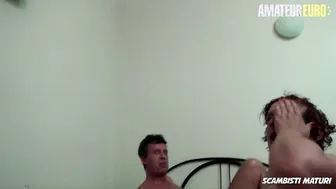 ScambistiMaturi - Hot Vulgar Italian Older Gets Her Fat Cunt