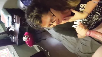 Neighbors Ex-Wife want to Learn how to Suck and Deep Throat my Cock I get her