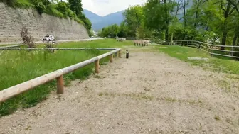Stranger Dark Hair into the Outdoors Park Accepts to Strokve that Penis for