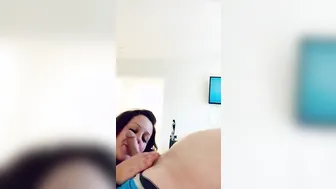 mom give a Sloppy Leaking Oral Sex Gagging and Choking all the way