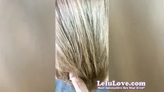 Beauty into Underwear Lets you Stroke her Hair got Hairjob  Cum