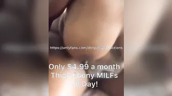 Gigantic ass thick african Cougar bouncing butt on a gigantic