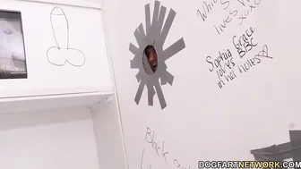 African Kinsley Karter Does Everything For Gloryhole Sex