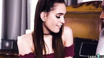 Slim 19 yo step daughter Brooke Haze asking her big black dick stepfathers help