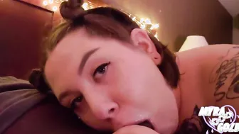 Pregnant Milf Getting Both Holes Banged Doggy Style