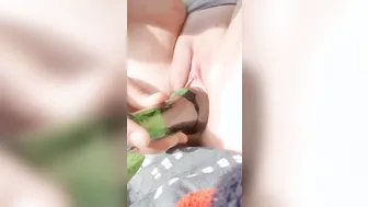 Love Stretching my Vagina with a Beer Bottle