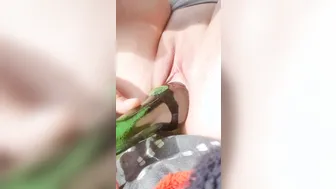 Love Stretching my Vagina with a Beer Bottle