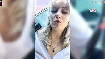 Russian bitch fucks herself inside the butt with a bottle