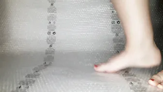 Just me Crushing Bubble Wrap with my Cutie Toes