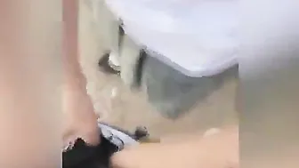 OUTDOORS QUICKIE SEX inside Rooftop to my Mexican Teenie Next Door She’s a