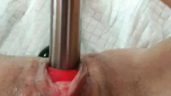 Pounded my huge opened holes