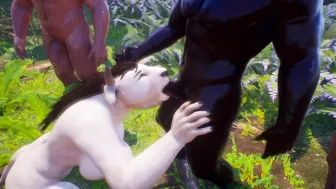 Furry mom x Human Dicks