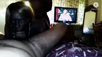 Into a 3some with african hoodrat