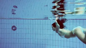 Dark Haired Beauty Alla Birykaki - Poolside Booty Shake & Swimming Compilation