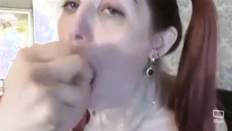Deep Throat compilation vibrator