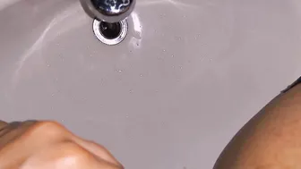 Sensual Whore Peeing into Sink ASMR
