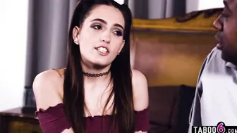 Step Daughter teenagers Brooke Haze tried sex skillz on stepdad
