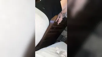 Cunt so Dripping you can watch it through her Leggings