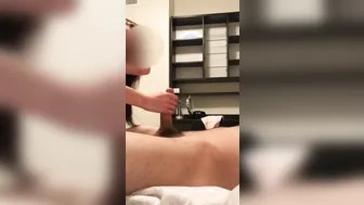 Get Spanked Hair Pulled Choked after I Blown his Penis Real Stunning W/ Gigantic Facial