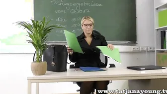 Naughty college girl Turned On By Her Professor - Office Blowjob