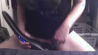Perfect Orgasm using Sex Toy and Massager on this Soak Cunt