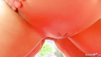 Jizzed Gang Bang with mature Men and German Teenagers Adreena