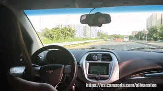 Silvana give a Unique Service Working on Uber her Twat is so Creamy