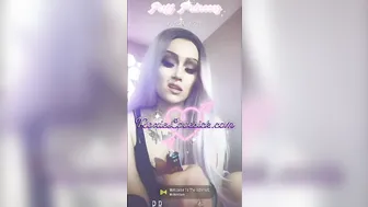 Roxie Lovesick Sucking Off Clouds inside a Premium Snapchat Short