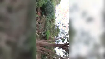 Gozada na bunda da menina do lado da rodovia em pleno dia