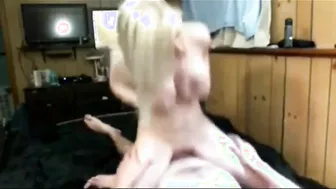 Lusty blonde orgasm fucked