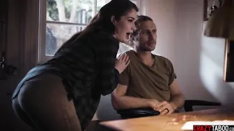 Dude cheated on his Hot with Beauty blonde cougar with gigantic jugs